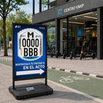 Display exterior doble cara para matrículas DGT - Posters incluidos (90x60cm)