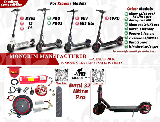 PACK 48V MONORIM & XIAOMI/SEGWAY G30