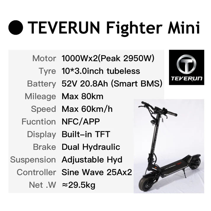 Patinete eléctrico Teverun Fighter Mini
