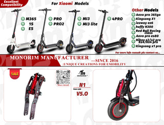 Suspension MONORIM delantera v5 (nueva version)  / para xiaomi standard y pro (consultar stock)