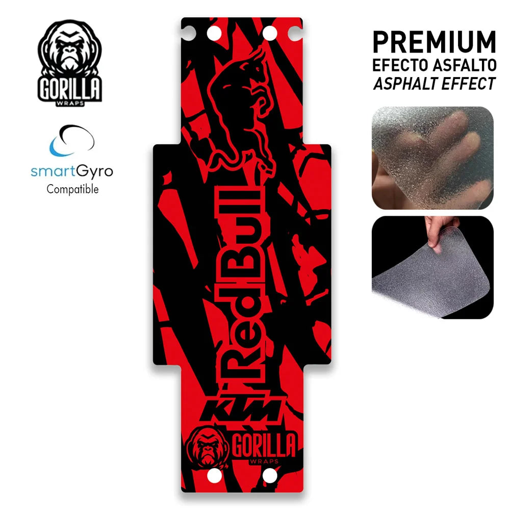 Vinilo + base antideslizante para Smartgyro Rockway, Speedway y Crossover – Rojo [Gorilla]