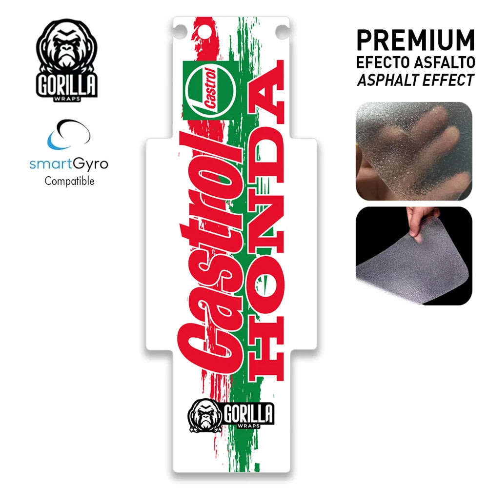 Vinilo + base antideslizante para Smartgyro Rockway, Speedway y Crossover – Castrol [Gorilla]
