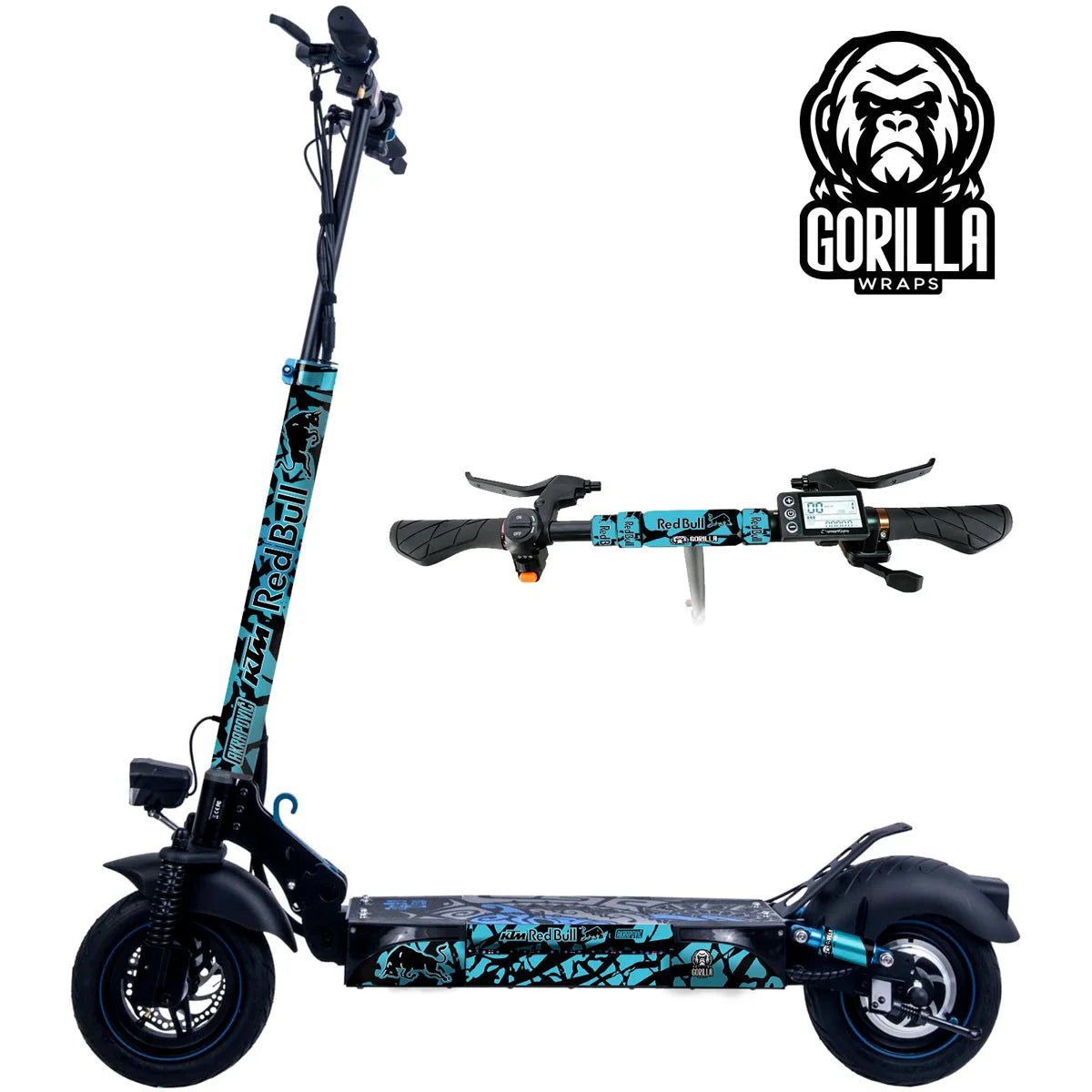 Vinilo Redbull X KTM Azul Turquesa (Smartgyro Rockway, Speedway y Crossover) [Gorilla Wraps]