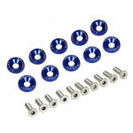 Arandela de tornillo de aluminio azul (Paquete de 10 unidades)