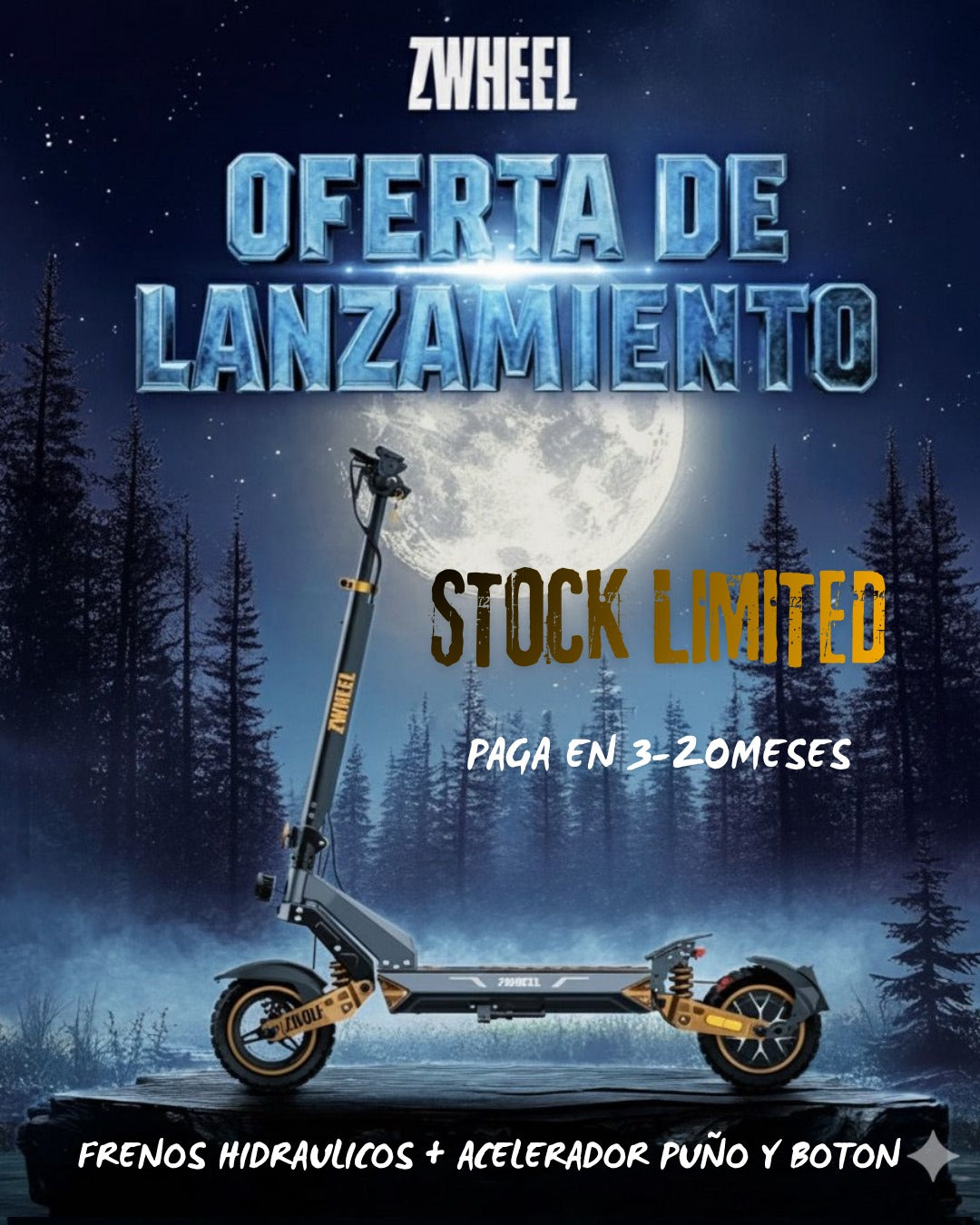 Patinete ZWEEL - ZWolf Plus Homologado DGT