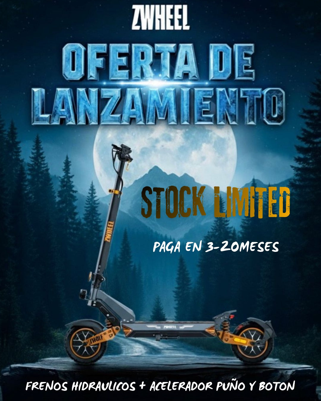 Patinete ZWEEL - ZWolf DUO Homologado DGT