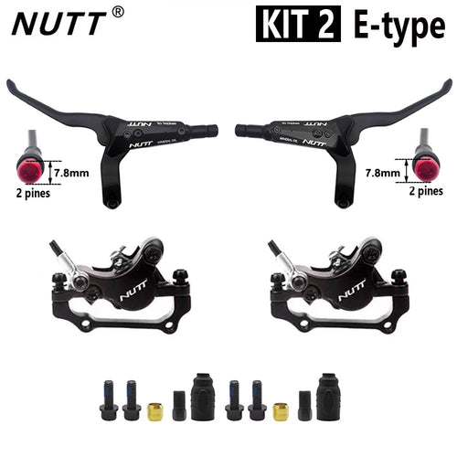 Kit de Frein Hydraulique Noir A5-D Avant L Arrière L [NUTT]