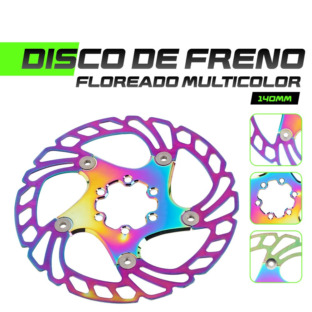 Disco de freno 140MM floreado multicolor