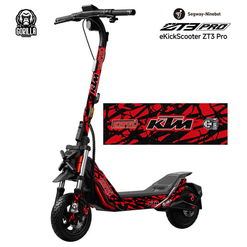 Autocollants Redbull X KTM pour Xiaomi (noir) – KIT COMPLET (26 autocollants) + BASE PRO/PRO2