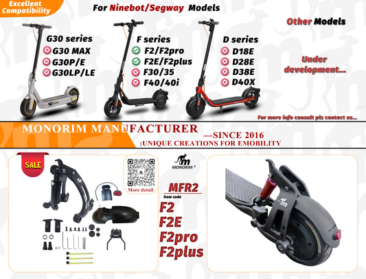 Suspension MONORIM trasera para SEGWAY F2 (NINEBOT)