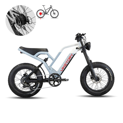 NAVY ebike FATBIKE  Azul naval/Blanco