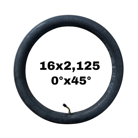 Cámara de aire 16×2,125 válvula 0ºx45º [Estandar]