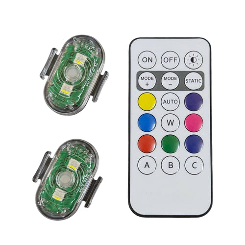 Luz Led RGB Con Mando ( Par )
