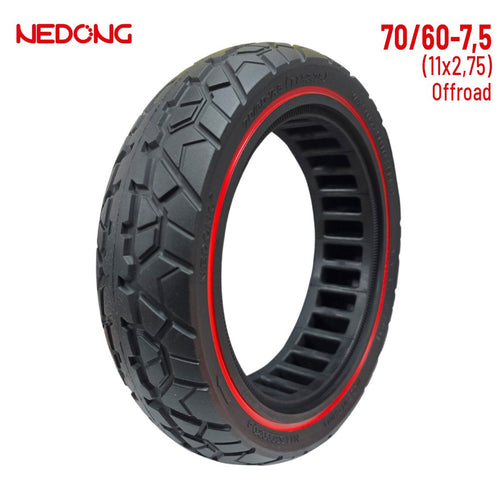 Rueda maciza 70/60-7,5 Roja compatible con ZT3 [Nedong]