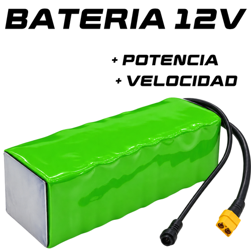 Batería 12V Patinete Eléctrico | Aumenta Velocidad y Potencia