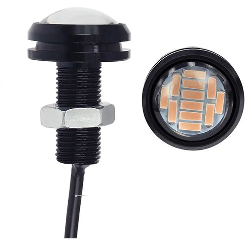Luz LED Ojo de Águila (Pack de 2) Amarilla (12 LEDs por luz)
