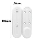 Tapa embellecedor blanco de tornillos para Xiaomi M365 y PRO (pack derecha + izquierda)