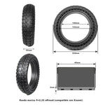 Rueda maciza 9x2,25 offroad (compatible con Xiaomi)