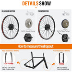 Kit conversión de bicicleta eléctrica con motor trasero 750W 48V - 26 pulgadas (Display: EKD01) [Bafang]