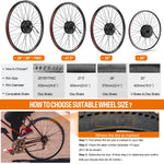 Kit conversión de bicicleta eléctrica motor trasero 500W 48V – 26 pulgadas (Display: EKD01) [Bafang]