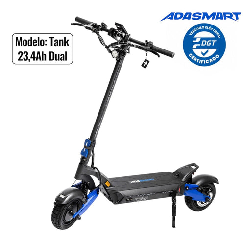 Adasmart Tank  Patinete Eléctrico 48V 23,4Ah Doble Motor Homologado DGT