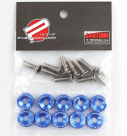Arandela de tornillo de aluminio azul (Paquete de 10 unidades)
