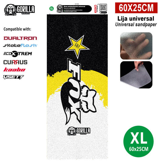 Vinilo Fox Rockstar con base antideslizante para Segway ZT3 Pro