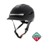 Casco con intermitente negro talla única