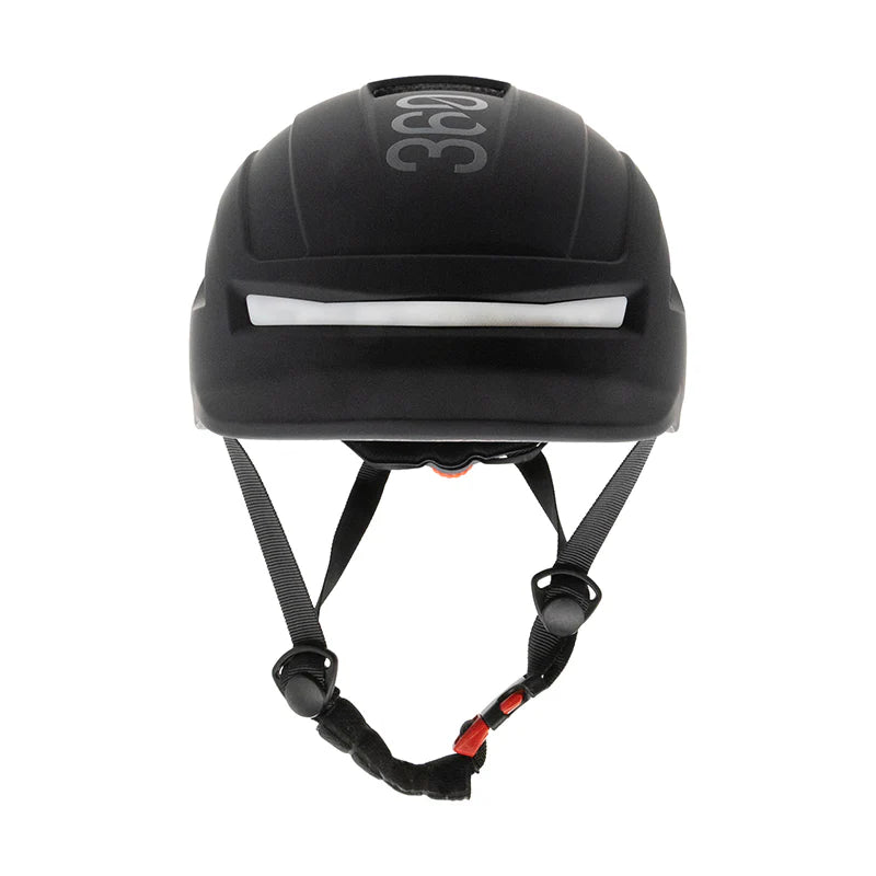 Casco con intermitente negro talla única