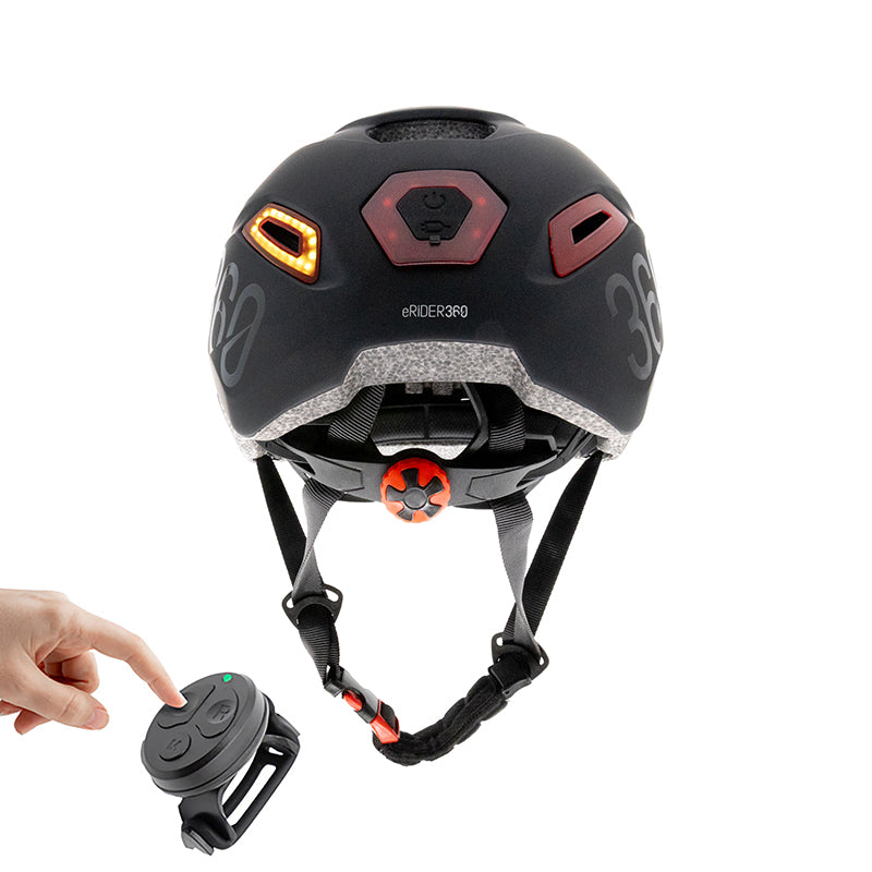 Casco CP02 urben con intermitente negro talla única