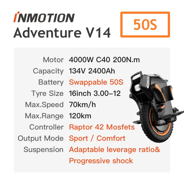 Monocycle d'aventure Inmotion V14