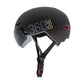 Casco con intermitente negro Sport - Gris
