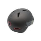 Casco con intermitente negro Sport - Gris