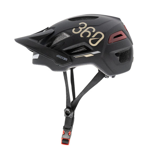 Casco negro con intermitente