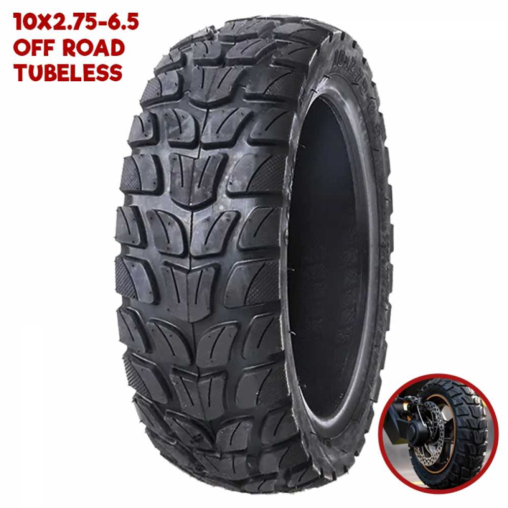 CUBIERTA NEUMÁTICO 10X2.75-6.5  TUBELESS OFF-ROAD COMPATIBLE CON PATIN