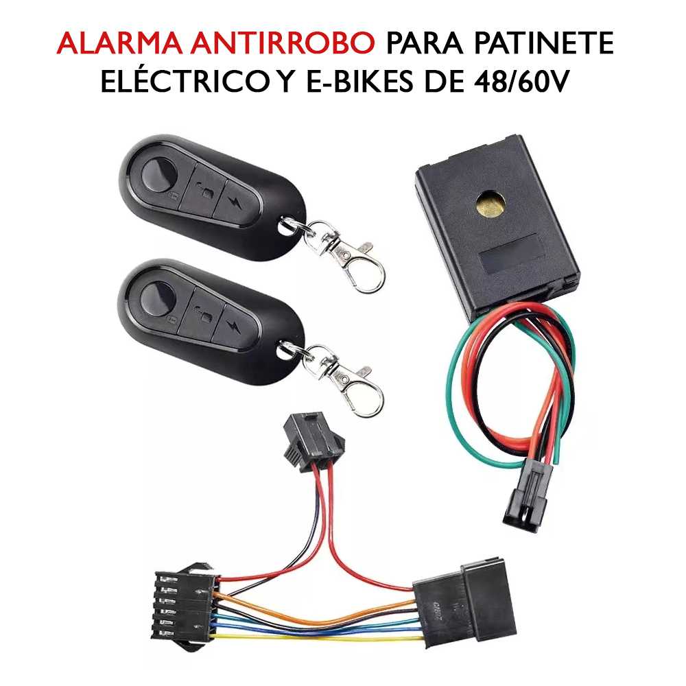 ALARMA ANTIRROBO PARA PATINETE ELÉCTRICO Y E-BIKES DE 48/60V