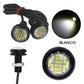 Luz Led ojo de Aguila (pack de 2 luces)(12 leds por luz) Elige tu color