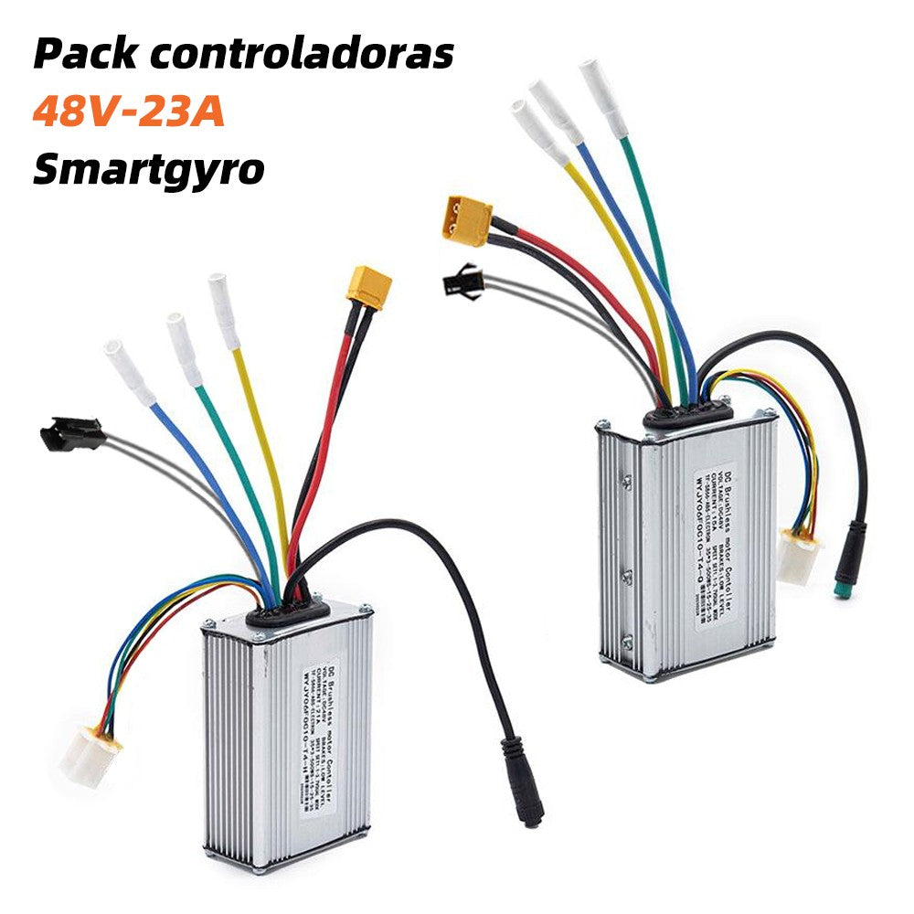 Pack controldoras Dual Motor 48V-23A Compatible con Smartgyro Crossove
