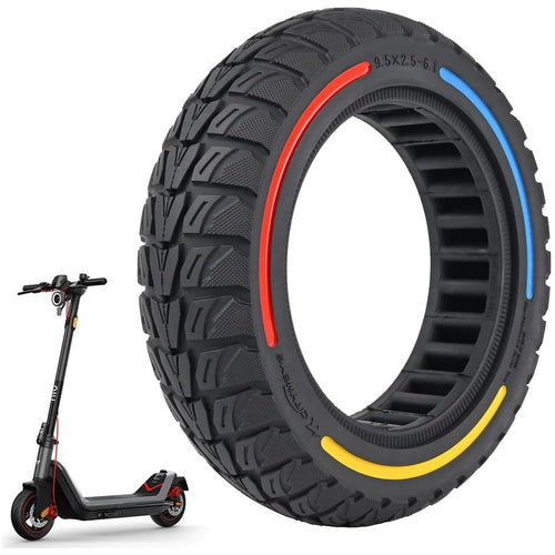 Neumático 9,5 x 2,5 – 6,1 (45mm) sólido macizo para NIU KQi3 Sport/Pro/Max Scooter eléctrico