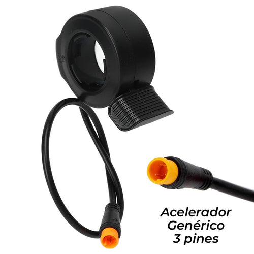 Acelerador genérico 3 pines conector waterproof macho