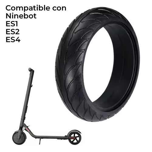 Neumático Macizo 200x50 - 8x2.125 Compatible con Ninebot ES1, ES2, ES4