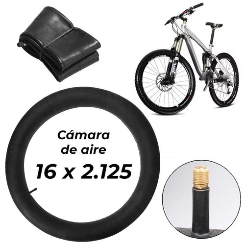 Cámara de aire 16" x 2.125 Pulgadas para bicicleta scooter eléctrico - Aoxin