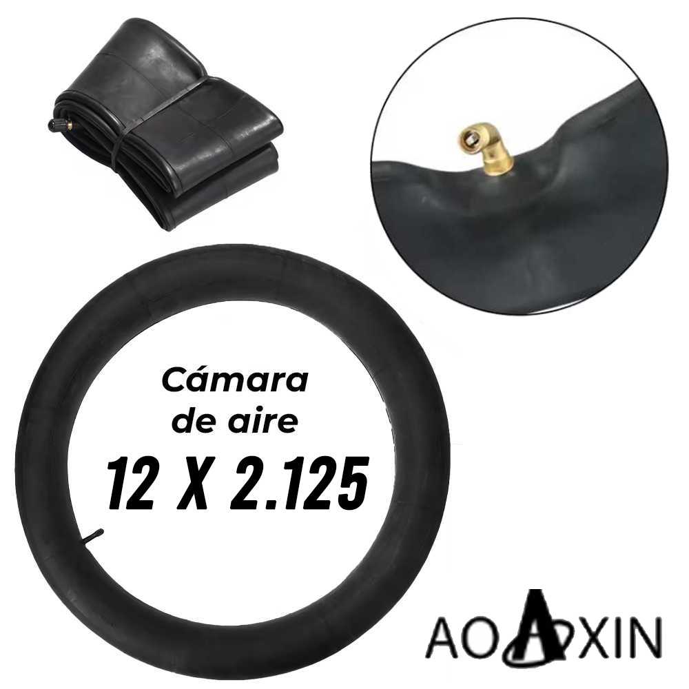 Cámara de aire 12" x 2.125 Pulgadas - 90º 45º para bicicleta scooter 