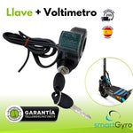 Llave encendido con Voltimetro Smartgyro