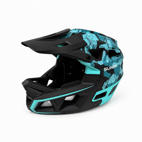 Casco Integral Talla L Color Azul Gris