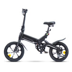 Vélo électrique urbain Antares blanc 700C avec cadre en acier et freins à disque
