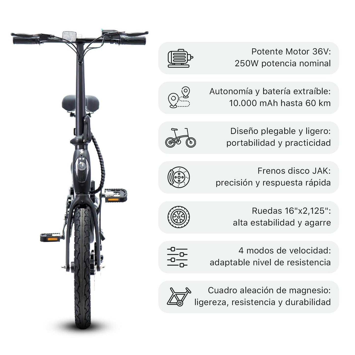 OOERTA 17/11-1/12) BICICLETA ELÉCTRICA EBIKE SMARTGYRO SOHO 16
