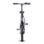 Vélo électrique urbain Antares blanc 700C avec cadre en acier et freins à disque
