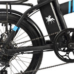 Bicicleta eléctrica plegable Sirio blanca 20" con frenos de disco