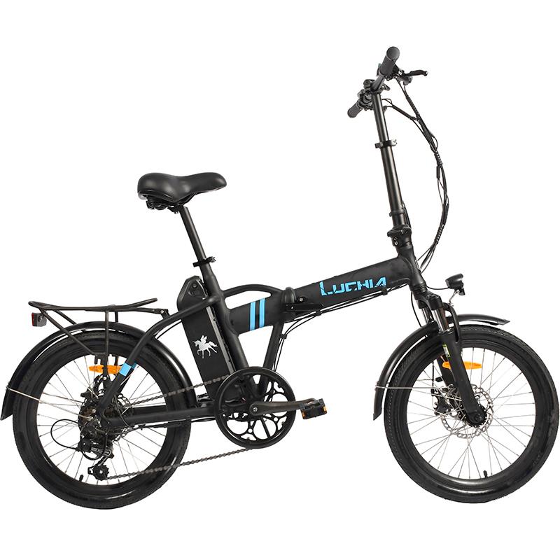 Bicicleta eléctrica plegable Sirio blanca 20" con frenos de disco